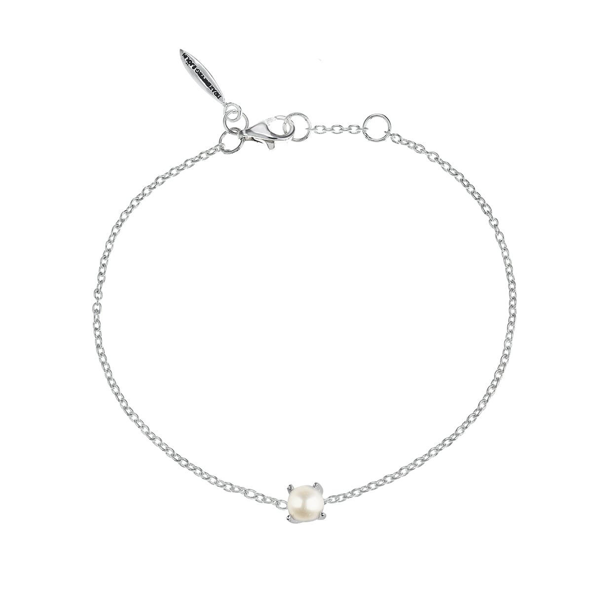 Petite Pearl Armband Silver