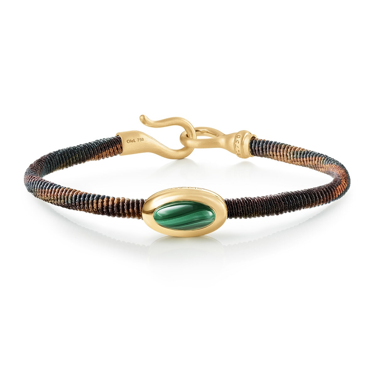 Life bracelet with malachite