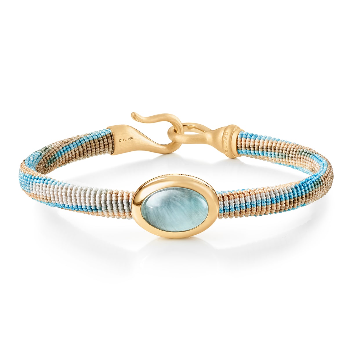 Life with bracelet with aquamarine